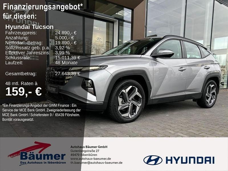 Silber Gebraucht 2021 Hyundai Tucson SUV | 24.890 € (Fairer Preis) - Bild 1/4