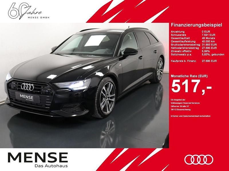 Brillantschwarz Gebraucht 2022 Audi A6 S-Line Kombi | 27.695 € (Superpreis) - Bild 1/4