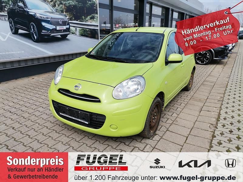 Spring green metallic Gebraucht 2011 Nissan Micra Acenta Kleinwagen | 1.919 € (Superpreis) - Bild 1/2