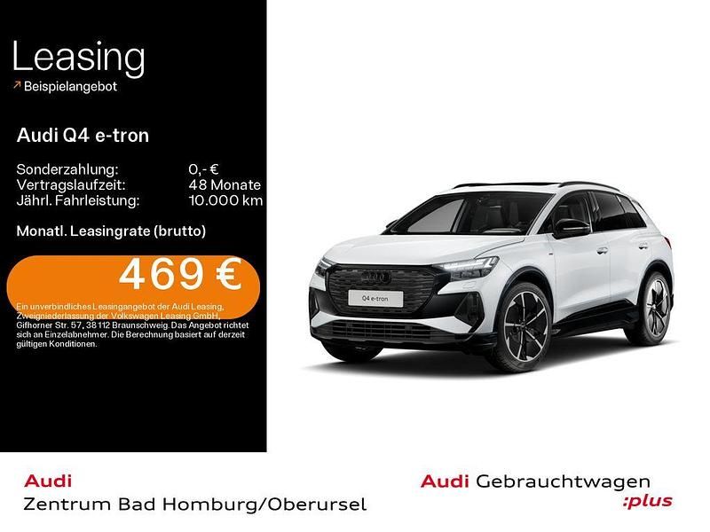 Gletscherweiß metallic Gebraucht 2025 Audi Q4 e-tron S-Line SUV | 54.299 € (Etwas zu teuer) - Bild 1/4