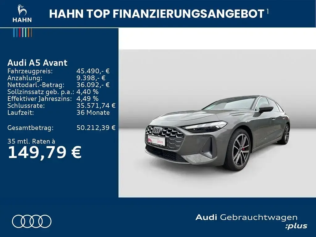 Brugt Audi A5 Advanced 150 HK (110 kW) 2025 Grå Stationcar