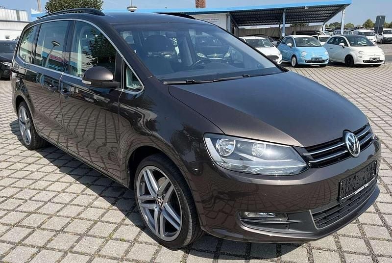 Black oak brown Gebraucht 2016 VW Sharan Comfortline Van / Kleinbus | 19.900 € (Superpreis) - Bild 1/4