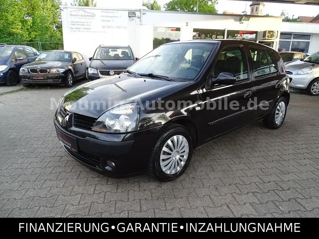 Brugt Renault Clio II Authentique 98 HK (72 kW) 2005 Sort Sedan