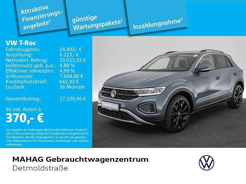 Blau Gebraucht 2022 VW T-Roc Life SUV | 24.492 € (Guter Preis) - Bild 1/2
