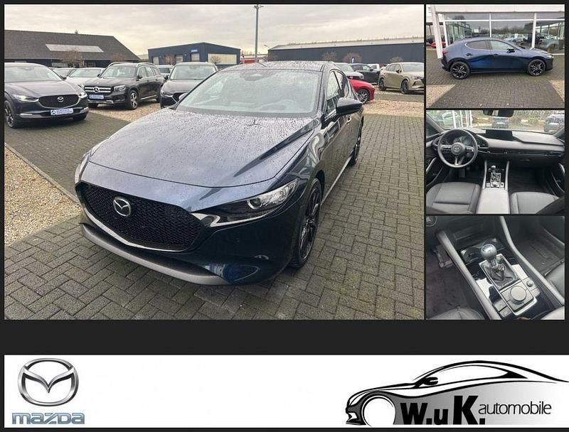Neu Mazda 3 140 PS (102 kW) 2025 Blau Limousine