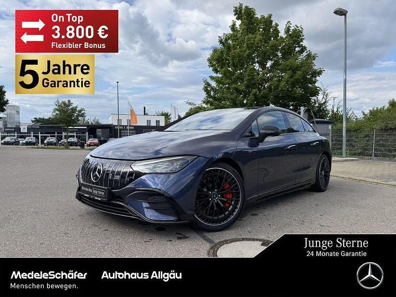 Lack sodalithblau Gebraucht 2024 Mercedes EQE AMG 43 AMG Limousine | 66.940 € (Fairer Preis) - Bild 1/4