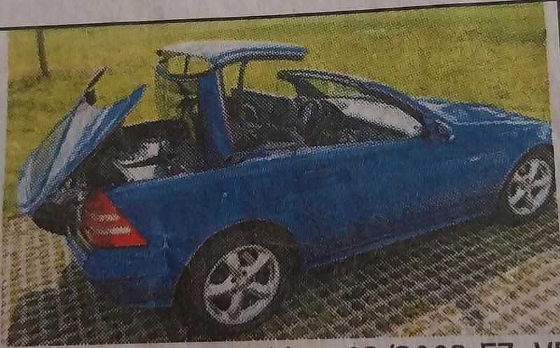 Gebraucht Mercedes SLK200 120 PS (88 kW) 2003 Blau Cabrio