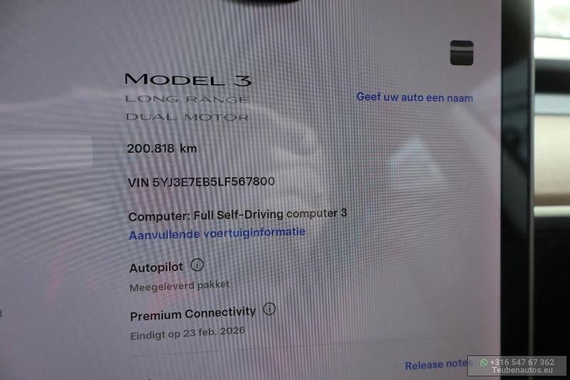 Gebraucht Tesla Model 3 Long Range AWD 258 kW (351 PS) 2020 Schwarz Limousine