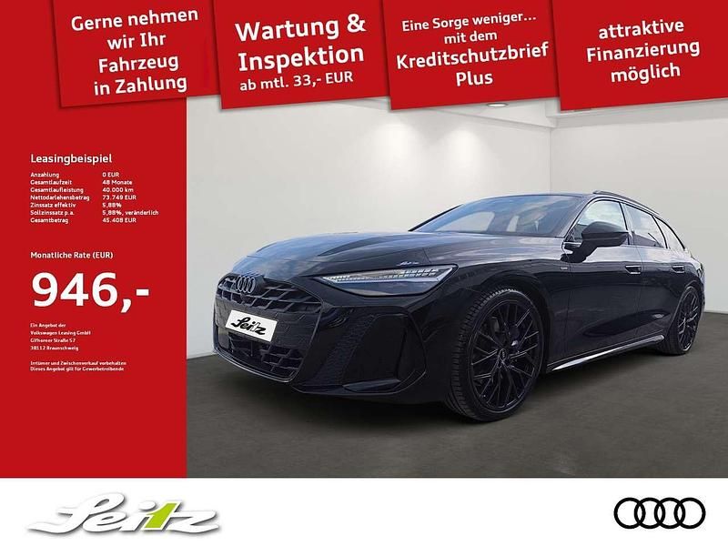 Mythosschwarz metallic Neu 2025 Audi A6 Edition .1 Kombi | 73.749 € (Fairer Preis) - Bild 1/3