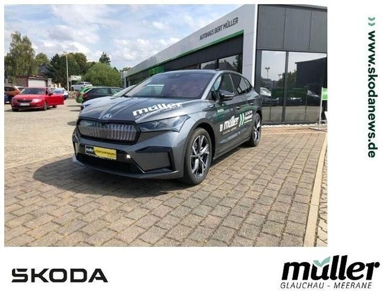 Grau (graphite grau metallic) Gebraucht 2025 Skoda Enyaq iV SportLine SUV | 51.990 € (Fairer Preis) - Bild 1/4