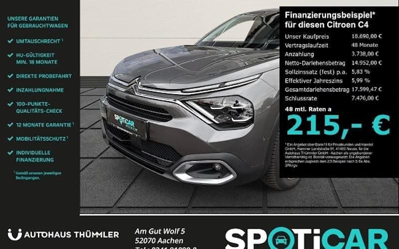 Grau Gebraucht 2024 Citroën C4 PureTech Limousine | 18.690 € (Guter Preis) - Bild 1/4