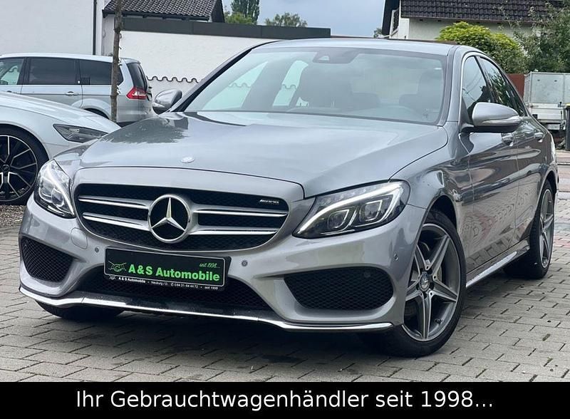 Silber Gebraucht 2014 Mercedes C180 AMG line Limousine | 16.990 € (Etwas zu teuer) - Bild 1/4