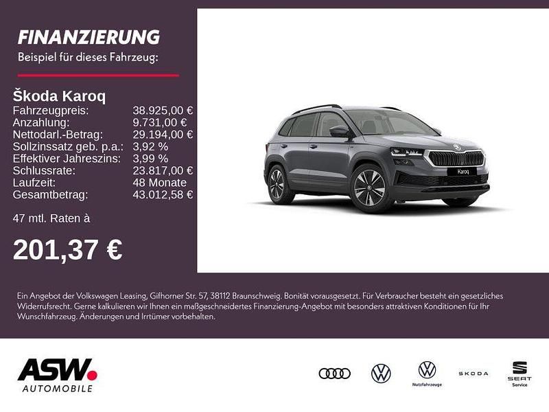 Grau Neu 2025 Skoda Karoq Tour SUV | 38.925 € (Etwas zu teuer) - Bild 1/4