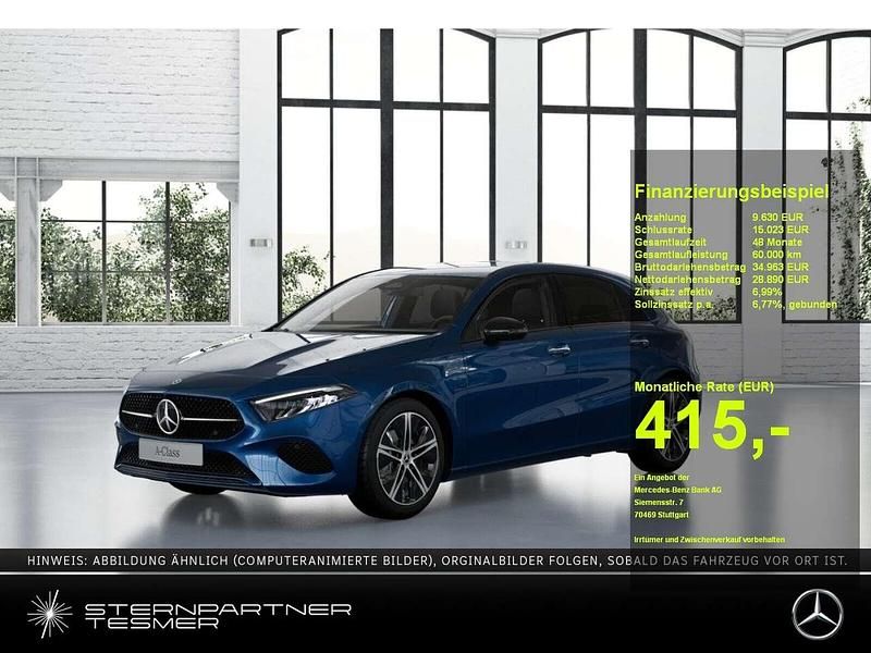 Blau Neu 2025 Mercedes A200 Night Limousine | 38.520 € (Fairer Preis) - Bild 1/3