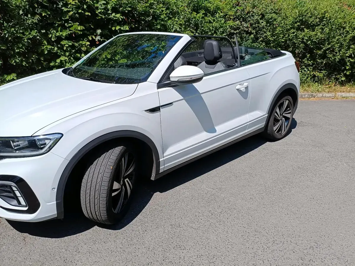 Gebraucht VW T-Roc Cabriolet R 150 PS (110 kW) 2022 Weiß Cabrio