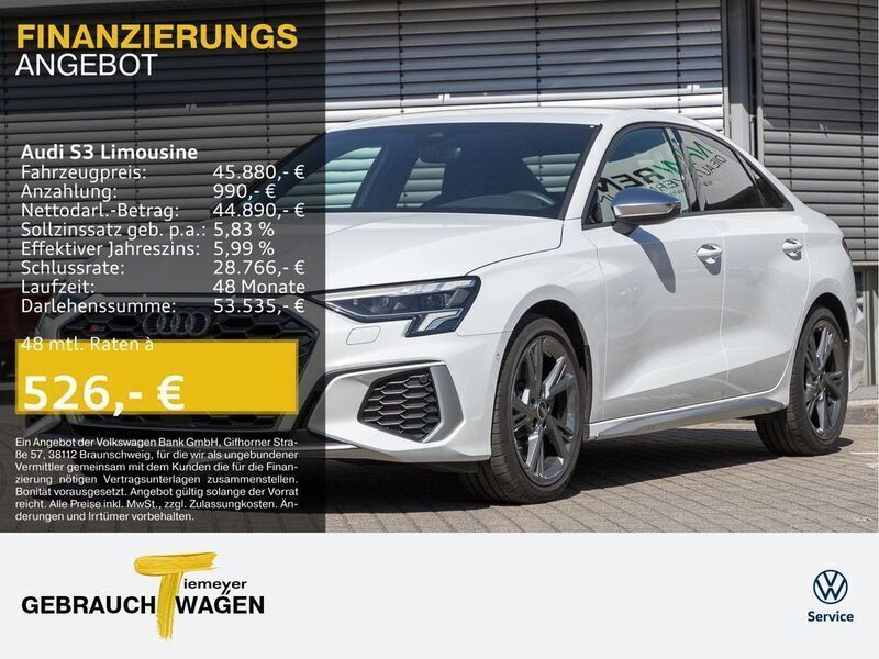 Weiß Gebraucht 2024 Audi S3 Business Limousine | 45.880 € (Fairer Preis) - Bild 1/4