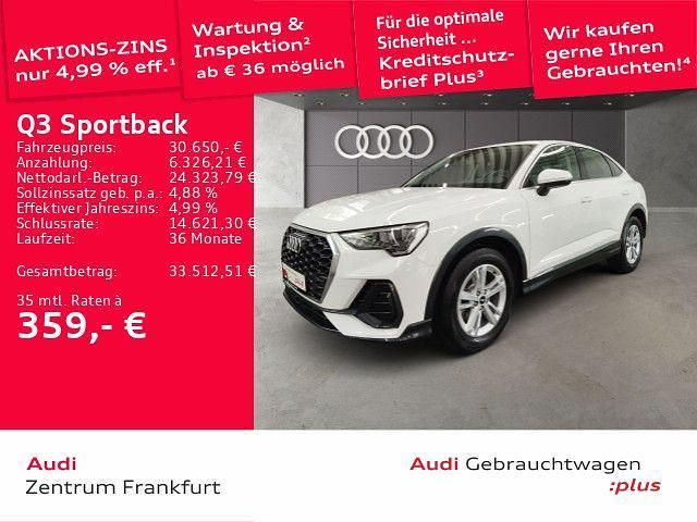 Weiß Gebraucht 2022 Audi Q3 Sportback Performance SUV | 30.650 € (Fairer Preis) - Bild 1/2
