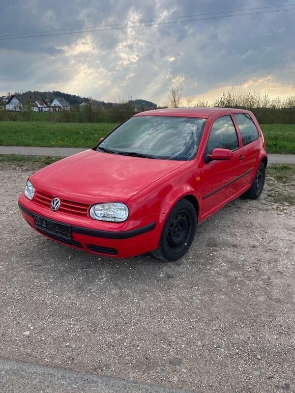 Rot Gebraucht 1998 VW Golf IV Basis Kleinwagen | 600 € - Bild 1/4