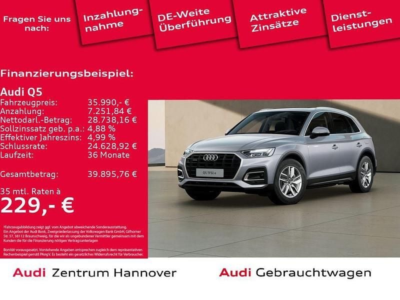 Florettsilber metallic Gebraucht 2022 Audi Q5 Ambiente SUV | 35.990 € (Guter Preis) - Bild 1/4
