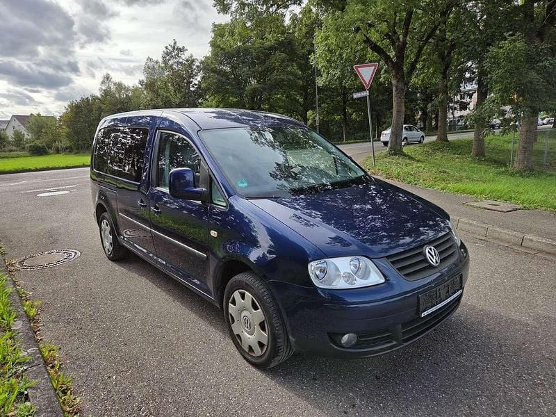 Shadow blue metallic Gebraucht 2009 VW Caddy Maxi Life Life Van / Kleinbus | 5.950 € (Superpreis) - Bild 1/4