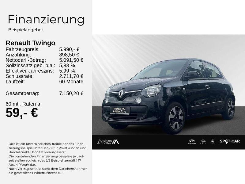 Gebraucht Renault Twingo Liberty 71 PS (52 kW) 2015 Schwarz Kleinwagen
