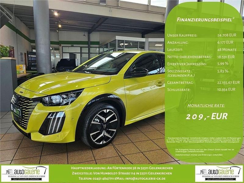 Gelb Neu 2025 Peugeot 208 GT Kleinwagen | 24.708 € (Fairer Preis) - Bild 1/4