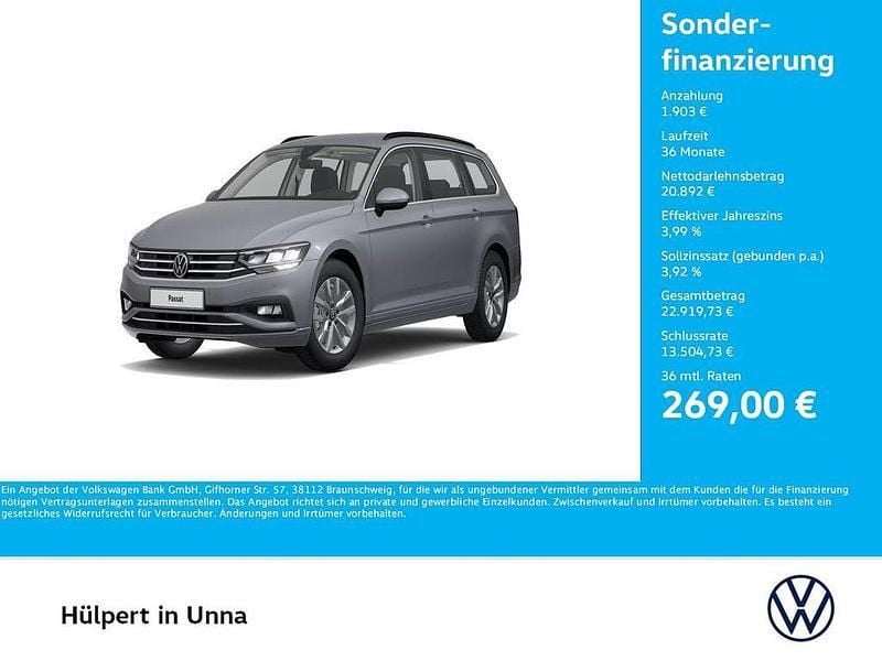 Grau Gebraucht 2022 VW Passat Business Kombi | 22.795 € (Guter Preis) - Bild 1/4