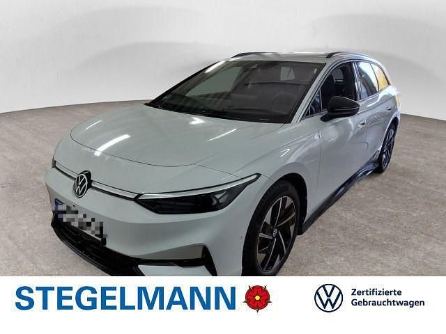 Gletscherweiß metallic Gebraucht 2024 VW ID.7 Pro Kombi | 47.330 € - Bild 1/4