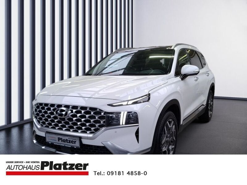 Weiss Gebraucht 2023 Hyundai Santa Fe Prime SUV | 42.980 € (Fairer Preis) - Bild 1/4