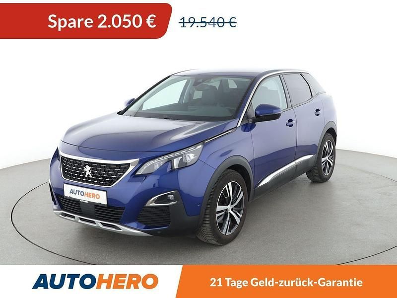Blau Gebraucht 2018 Peugeot 3008 Allure SUV | 17.490 € (Fairer Preis) - Bild 1/3