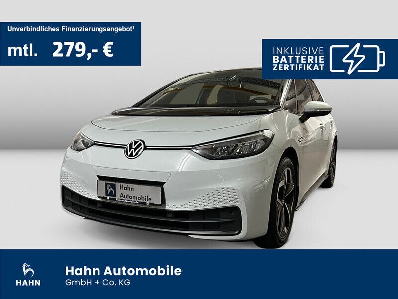 Gletscherweiß metallic Gebraucht 2021 VW ID.3 Pro Performance Kleinwagen | 21.950 € (Fairer Preis) - Bild 1/3