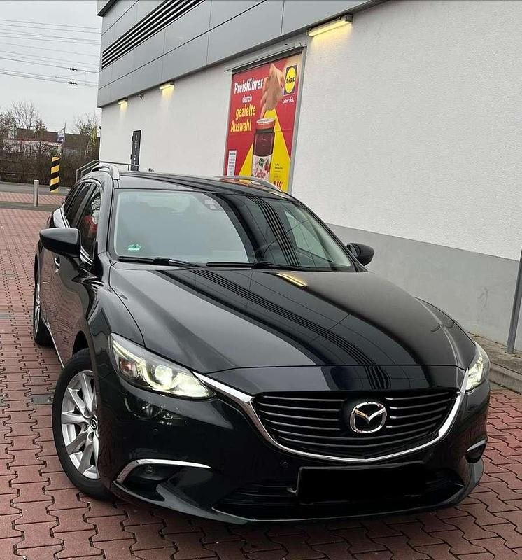 Onyxschwarz metallic Gebraucht 2016 Mazda 6 Exclusive-Line Kombi | 8.990 € (Fairer Preis) - Bild 1/4
