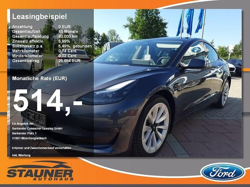 Midnight silver metallic Neu 2025 Tesla Model 3 Long Range AWD Limousine | 45.080 € (Guter Preis) - Bild 1/4