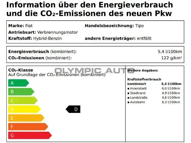 Gebraucht Fiat Tipo 131 PS (96 kW) 2024 695 / pompei grau Limousine