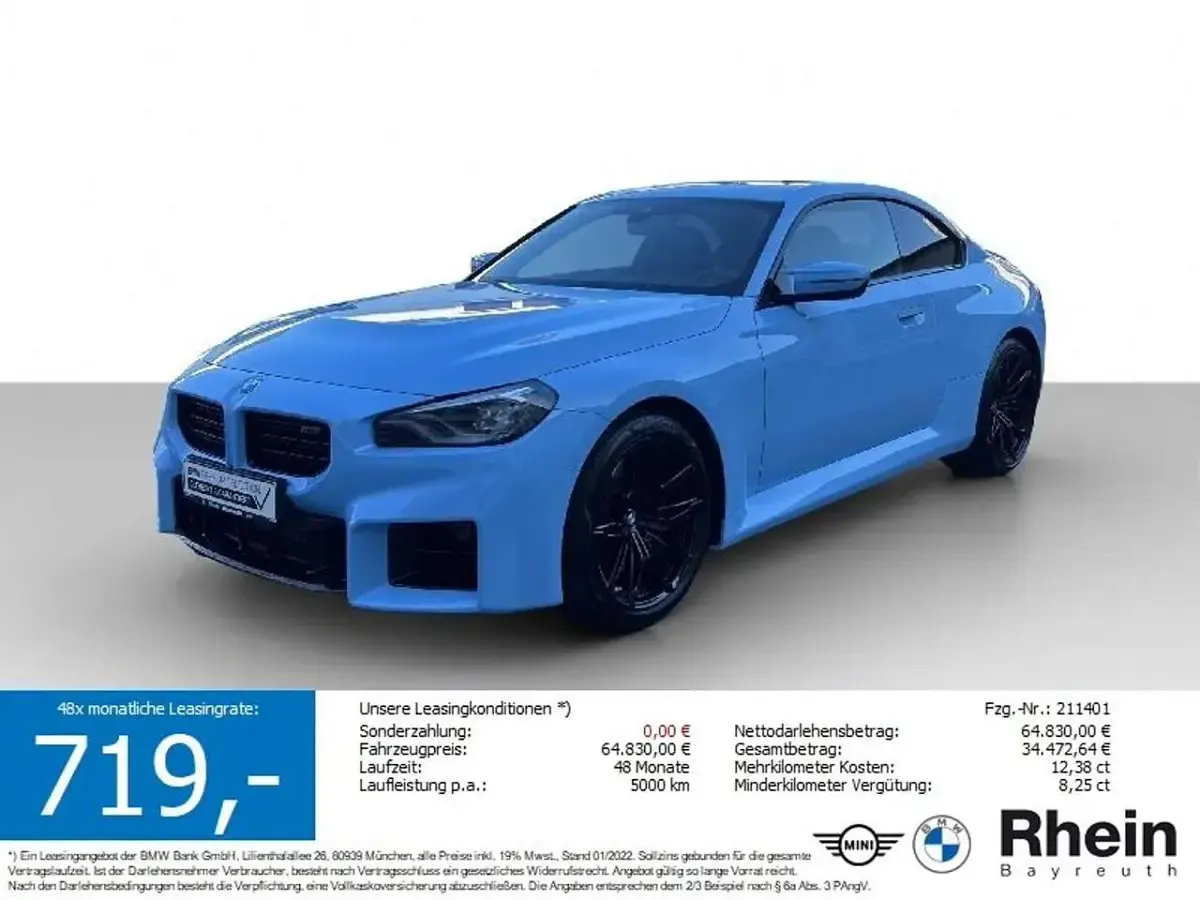 Gebraucht BMW M2 Performance 480 PS (353 kW) 2025 M zandvoort blau uni Coupé