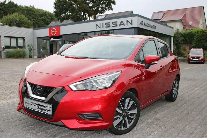 Rot Gebraucht 2018 Nissan Micra Acenta Kleinwagen | 10.880 € (Fairer Preis) - Bild 1/4