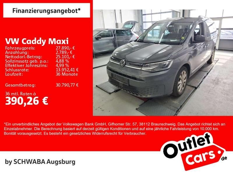 Gebraucht VW Caddy Style 122 PS (89 kW) 2023 Indiumgrau metallic Van / Kleinbus