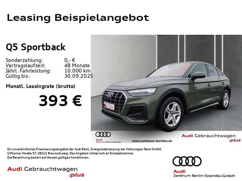 Distriktgrün metallic Gebraucht 2024 Audi Q5 S-Line SUV | 45.979 € (Fairer Preis) - Bild 1/4