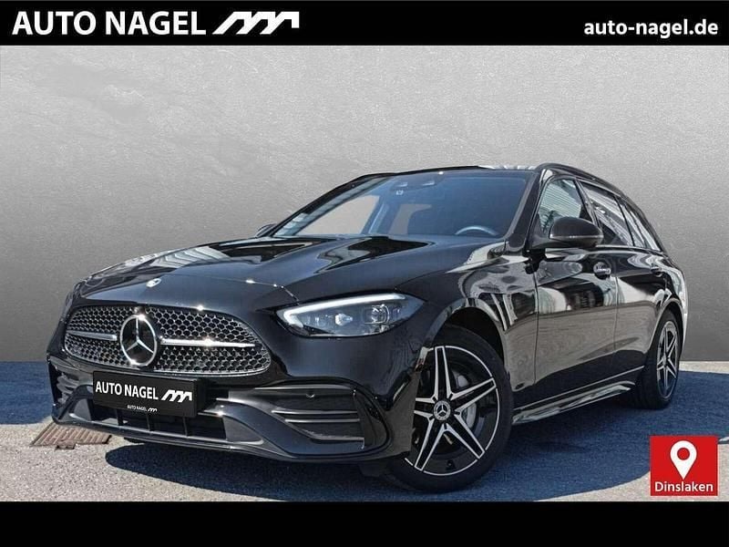 Schwarz Gebraucht 2024 Mercedes C300e AMG line Kombi | 43.900 € (Guter Preis) - Bild 1/4