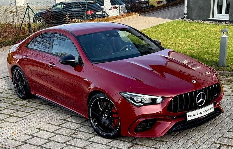 Rot Gebraucht 2021 Mercedes CLA45 AMG AMG Limousine | 47.700 € (Fairer Preis) - Bild 1/4