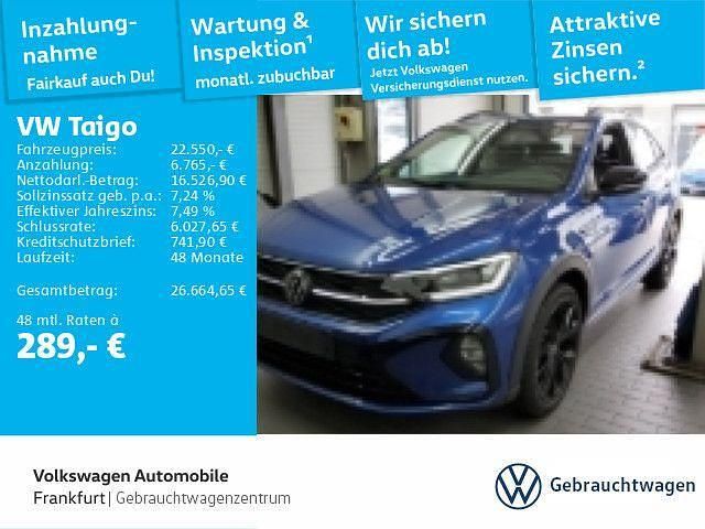 Blau Gebraucht 2022 VW Taigo R-line SUV | 22.550 € (Fairer Preis) - Bild 1/1