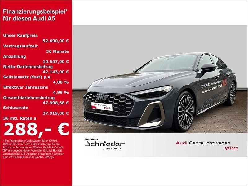Grau Gebraucht 2024 Audi A5 Edition .1 Coupé | 52.690 € (Guter Preis) - Bild 1/3