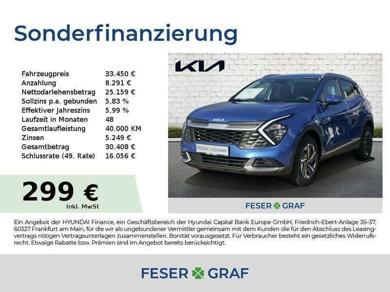 Blue flame Neu 2025 Kia Sportage Comfort SUV | 33.450 € (Superpreis) - Bild 1/4