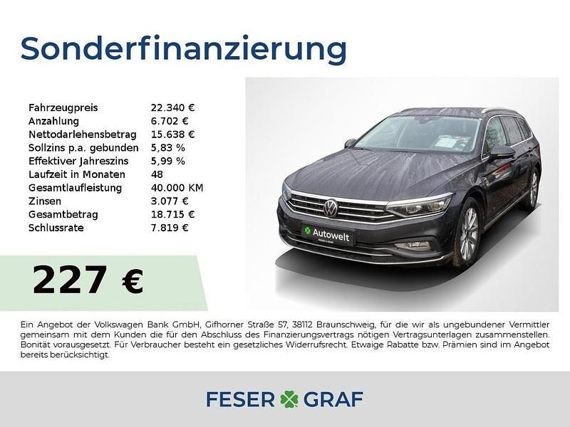 Gebraucht VW Passat Elegance 150 PS (110 kW) 2020 Mangangrau metallic Kombi