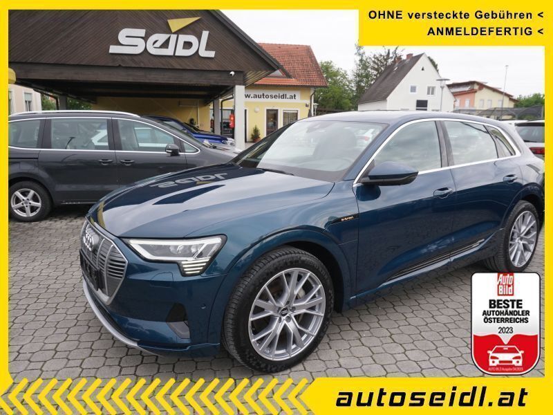 Blau Gebraucht 2020 Audi e-tron S-line plus SUV | 26.900 € (Superpreis) - Bild 1/4