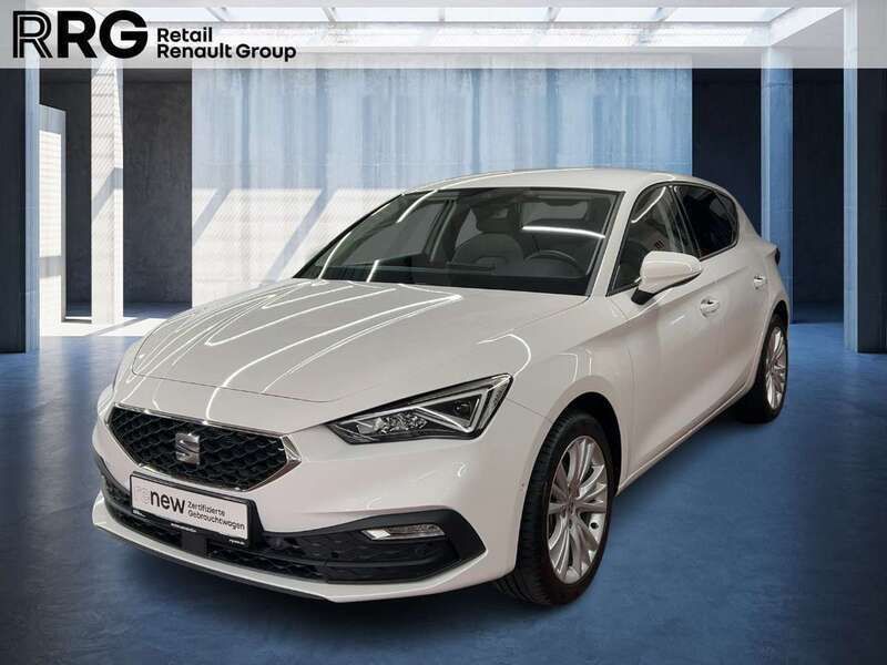 Candy weiss Gebraucht 2024 Seat Leon Style Limousine | 24.449 € (Superpreis) - Bild 1/4