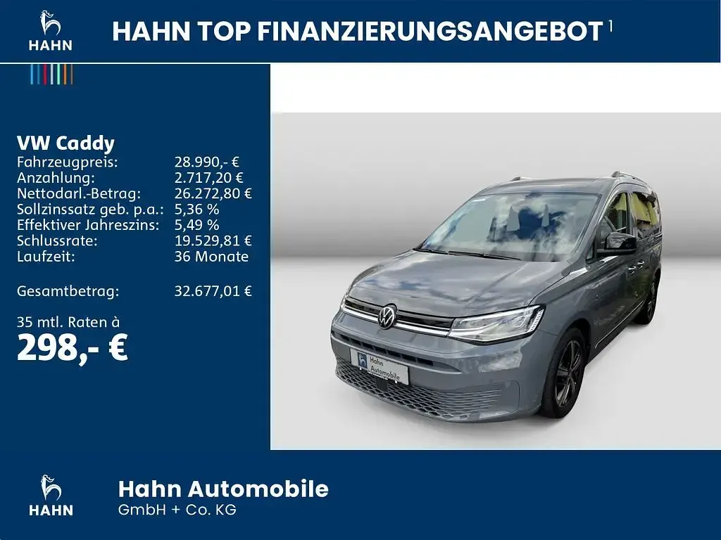 Gebraucht VW Caddy Style 122 PS (89 kW) 2024 Grau Van / Kleinbus