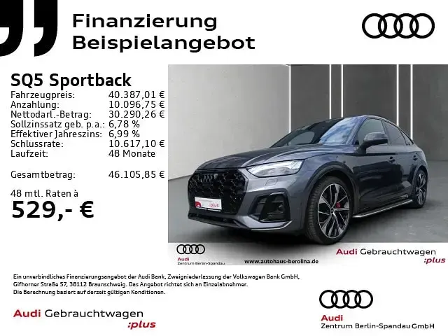 Second-hand Audi SQ5 Sportback Ambiente 341 CP (250 kW) 2023 Gri SUV