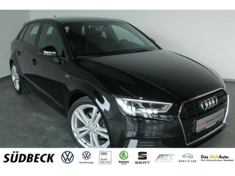 Mythosschwarz (metallic) Gebraucht 2017 Audi A3 Limousine | 19.990 € (Fairer Preis) - Bild 1/4