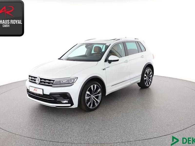 Oryxweiß Gebraucht 2018 VW Tiguan R-line SUV | 28.880 € (Fairer Preis) - Bild 1/4